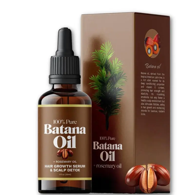 Organic Batana Oil with Rosemary & Vitamin E - Haircare Product for Scalp Care, Longer Hair, Fuller Locks, All Hair Types