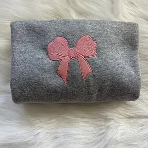 Coquette Bow Embroidered Crewneck