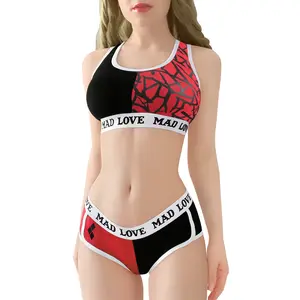 Littleforbig Women Cotton Camisole and Panties Sports loungewear Bralette Set - MAD LOVE