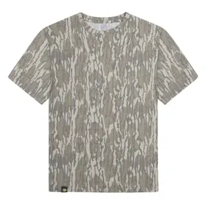 Mossy Oak Style Camo T-Shirt, Blank Outdoor Hunting Tee, Unisex Soft Cotton Shirt, Lightweight Camo Tee
