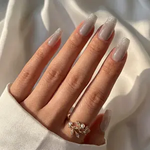 Starlight Shimmer Coffin Nails  - Press on Nails