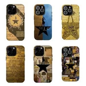 Hamilt0n V2 Musical Tough Shockproof Phone Case, Military Grade Drop Protection, Broadway Music Theater Design Cover for iPhone 11 12 13 14 15 16 17 Pro Pro Max Plus, Mobile Phone Accessory