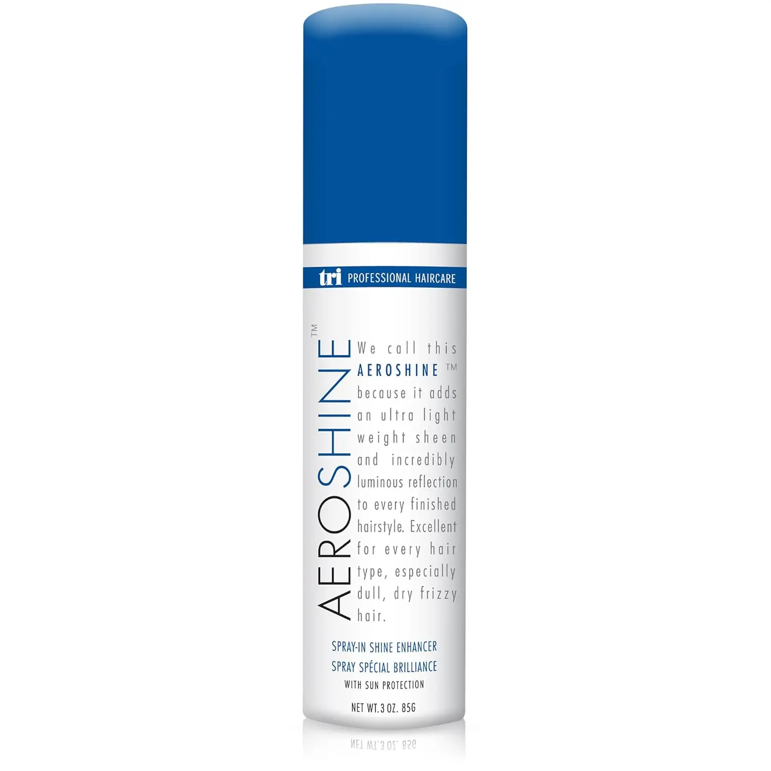 TRI Design Aeroshine Finishing Styling Hairspray - Ultra-Lightweight Spray-In Shine with Sun Protection, Formulated for Dry Frizzy Hair, 3 fl oz Haircare Gel