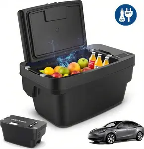 Tesla Model Y Car Fridge – 22QT / 35QT 12V Compressor Cooler, Fits Trunk Slot, -4°F to 68°F, for Travel, Road Trips, Camping