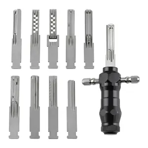Multifunctional Furniture Repair Tool Set 9PCS Kaba Quick Repair Kit Portable Design With Handle 3 Replaceable Heads 100 Tin Foil Strips For Home Furniture Fix