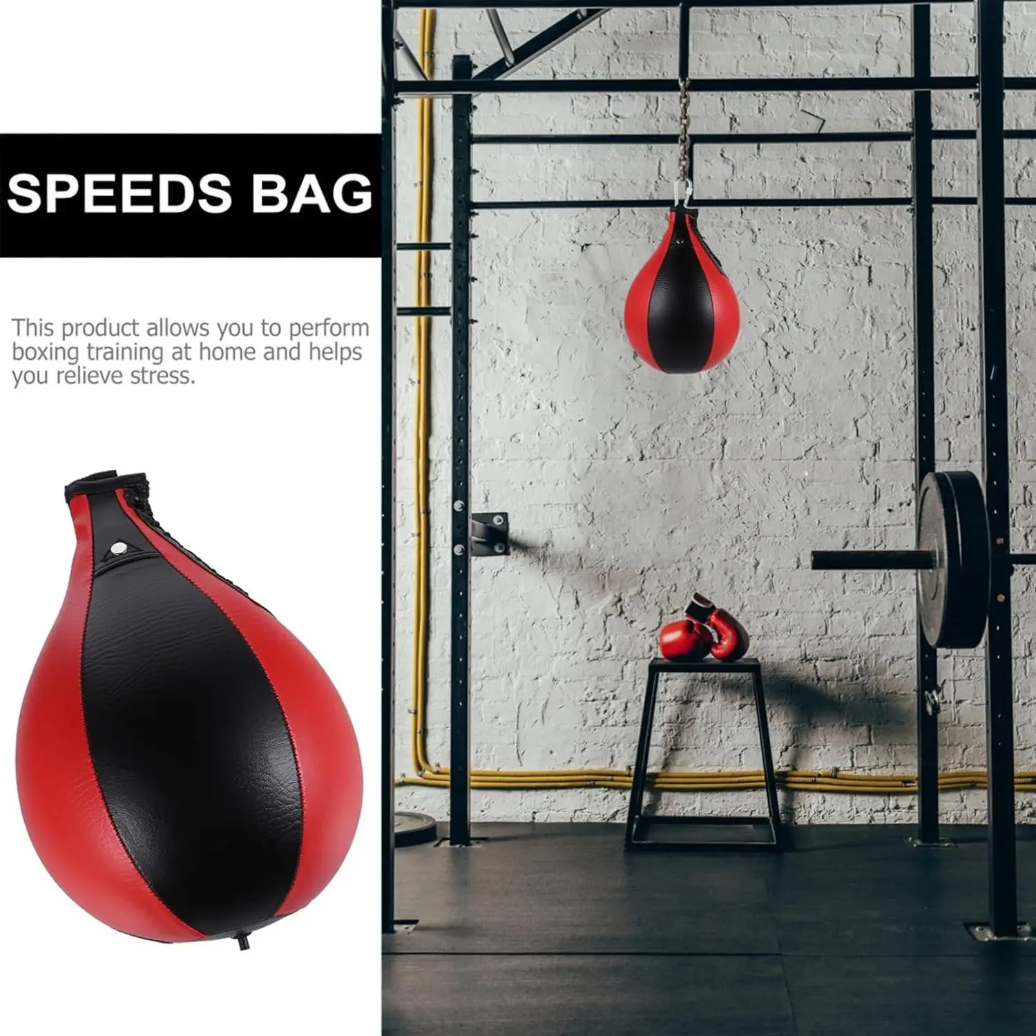 Hanging Boxing Speed Ball, Adult Professional Training Equipment, Home Gym Stress Relief Punching Ball, Durable Material, Fast Bounce Stability