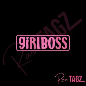 GIRL BOSS I Embroidered Iron-on Patch - Original Design for Customization and Crafting