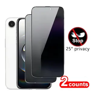 Tempered Glass Phone Screen Privacy Film, Anti-spy Phone Screen Protector, Phone Accessories Compatible with iPhone 16E, Cellphone Accessories