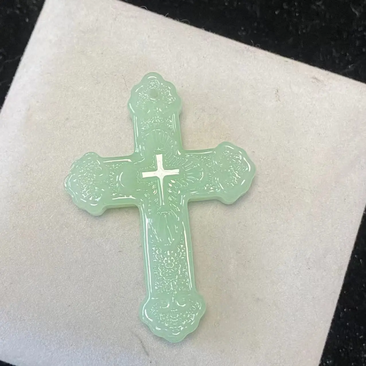 Double sided cross accessory   light gre