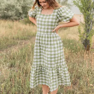 Maggie gingham dress