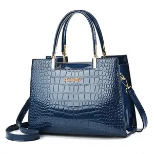 egant Croc-Embossed Women’s Handbag – Multi-Color Stylish Tote