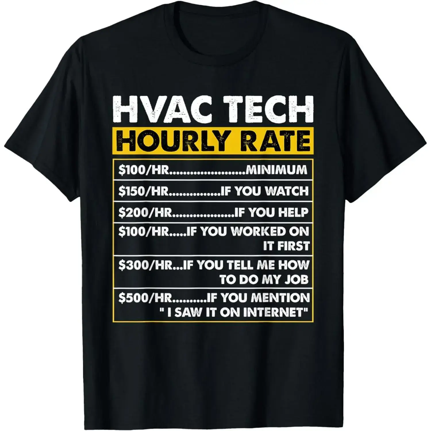 Men's Short-Sleeve HVAC Technician T-Shirt - Funny Vintage, Casual Streetwear, Classic Relaxed Fit, HVAC Tech Tools Theme, Made in USA zt01