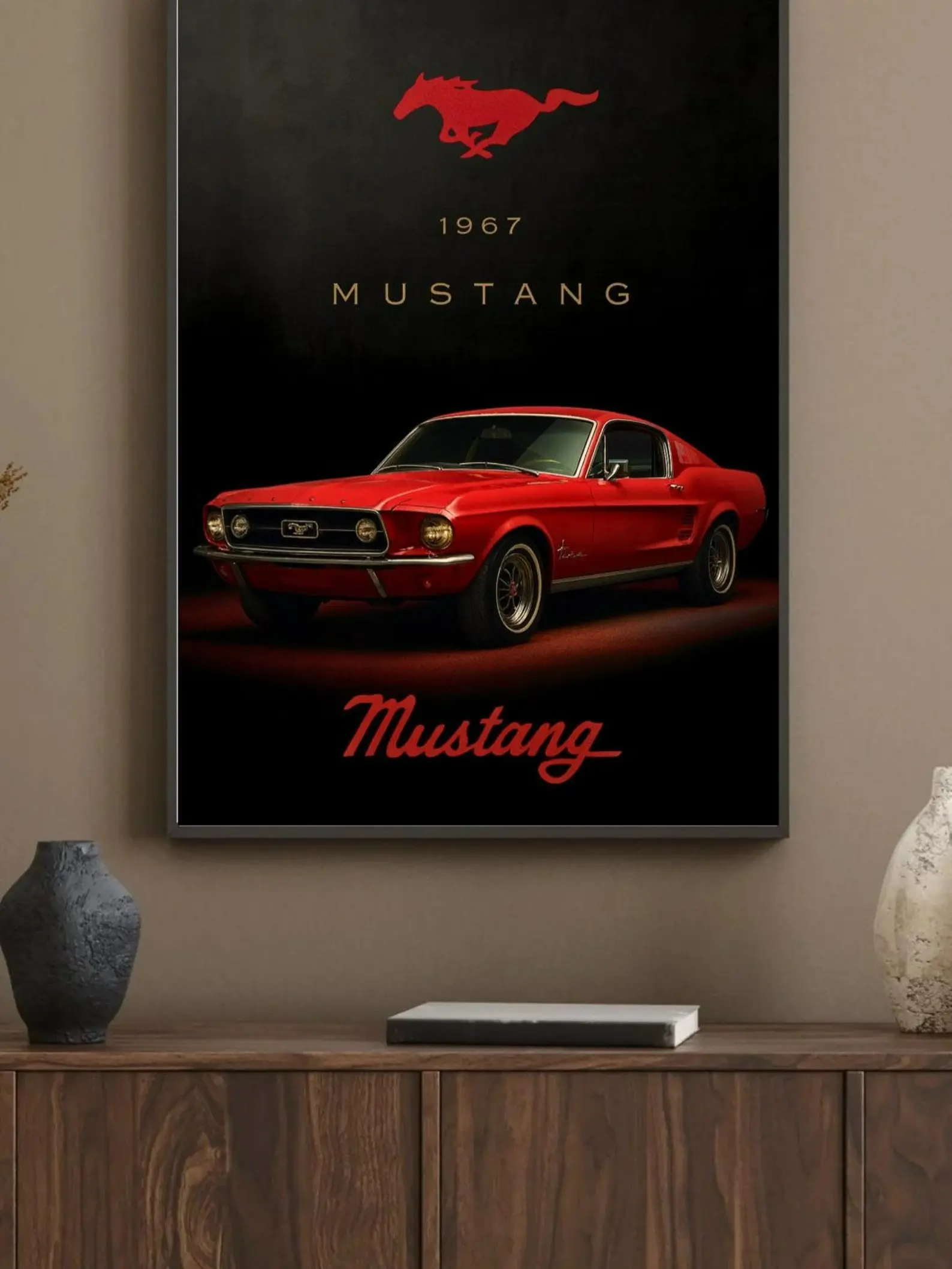 1967 Mustang Poster: Classic Muscle Car Wall Art