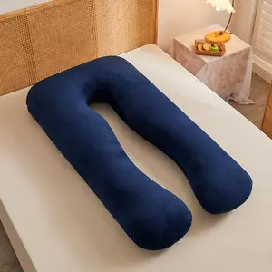 U-shaped Pregnancy Pillow, 1 Piece Multifunctional Side Sleeping Pillow, Removable Nap Pillow, Maternity Accessories for Pregnant Women, Maternity Supplies