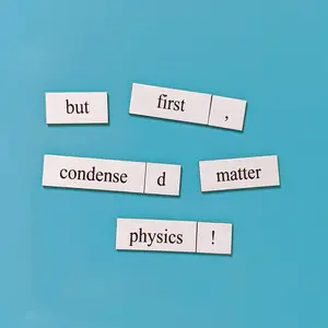 Physics Word Magnets - Lab Office Decor Physicist Magnetic Poetry Set - Leave Funny Messages and Rants to Professor and Lab Mates - Genius Lab Gear