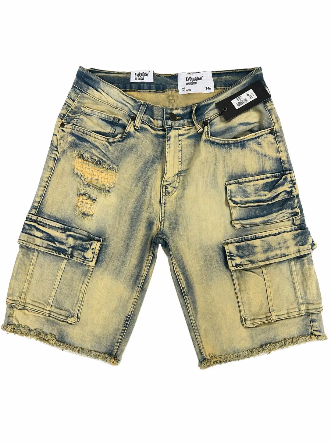 Evolution Men's Staple Denim Shorts In Ice Tint EV-2200388
