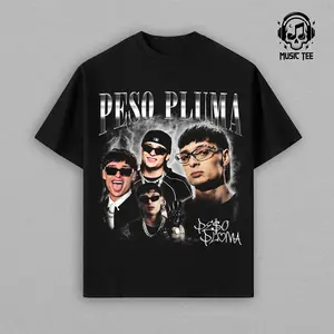 Peso P Dinastía Tour Shirt 2026 | Lightning Graphic Tee | Corridos Tumbados Concert Merch for Fans