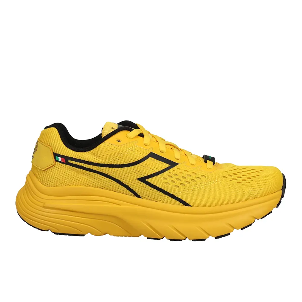 diadora Mens Equipe Atomo X Stic Running Sneakers Shoes - Yellow