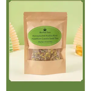 Premium 7-Herbal Wellness Tea, 10 Bags.Honeysuckle, Chrysanthemum, Cassia Seed, Pueraria Root, Winter Melon, Licorice & Hawthorn in One Caffeine Free Tisane.A Traditional Herbal Blend for Daily Enjoyment.Smooth and Comforting.
