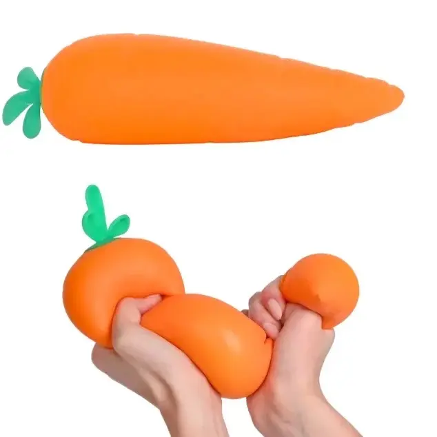 Jumbo XL Squeeze Carrot Stress Relief Toy