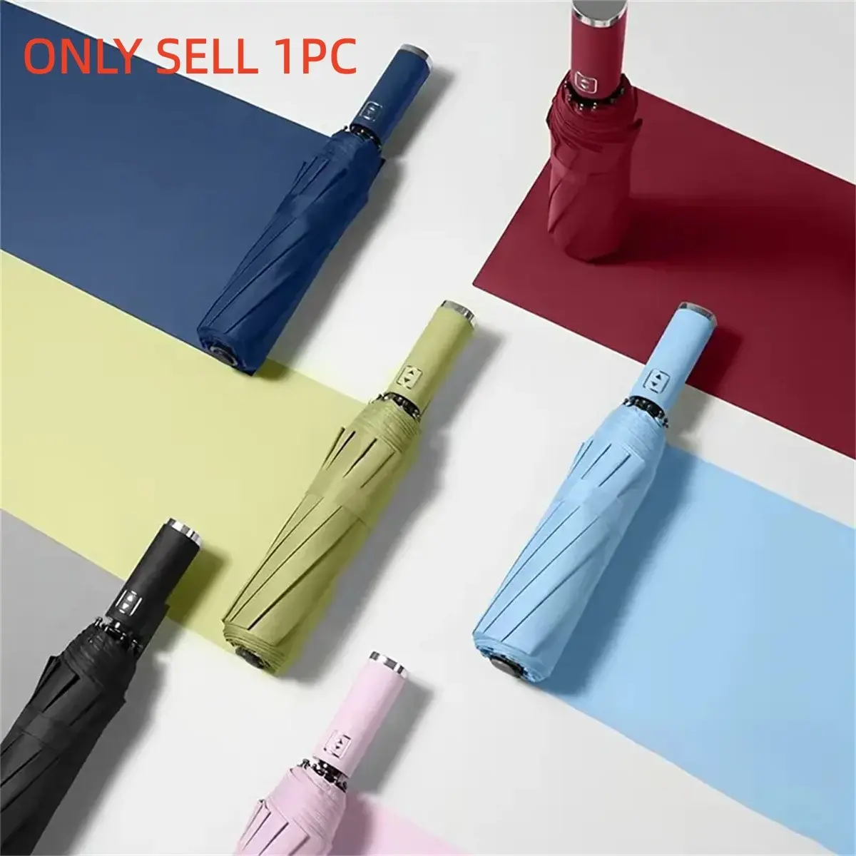 Automatic Opening & Closing Folding Umbrella, 1 Count Portable Windproof Umbrella, Rainproof Large UV Protective Umbrella for Outdoor Travel, Umbrellas for Rain