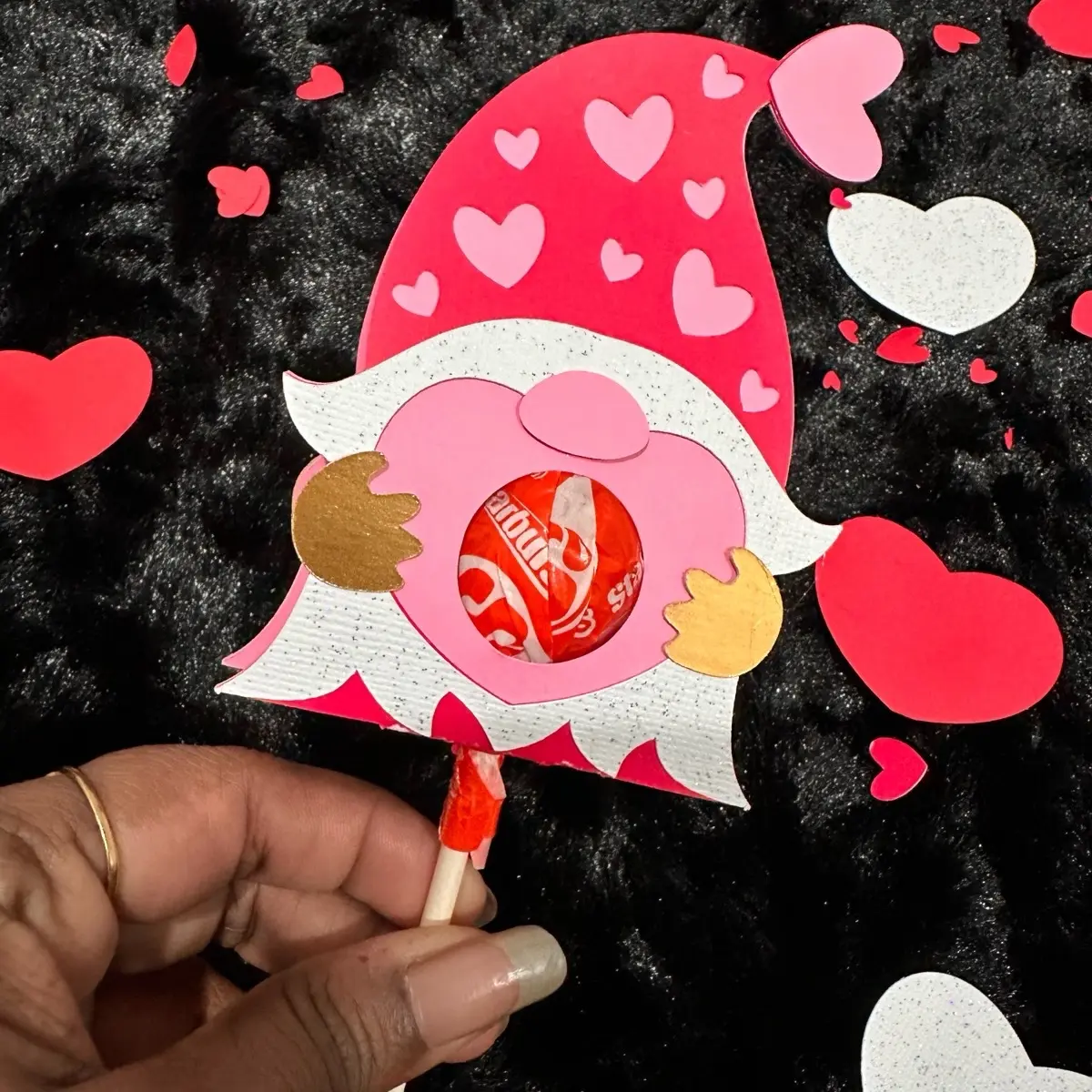Valentine Candy/lollipop Holder Set of 6