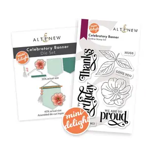 Mini Delight: Celebratory Banner Stamp & Die Set