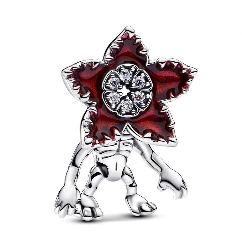 Stranger Things Charms and Charm Bracelets-Demogorgon & Hellfire Club Motifs-Copper -Compatible with All Common Charm Bracelets -Perfect for DlY Jewelry Projects or Gifts