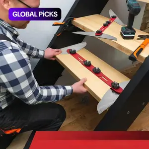 Aluminum Alloy Folding Ruler, 1 Set Multifunctional Heavy Duty Folding Ruler, Stair Tread Gauge, Heavy Duty Home Tool, Hand Measuring Tool, Handheld Tools, Garden Tools for Measurement, Hardware