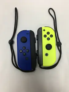 New 1 pair Joy-con wireless controller left + right e-sports game grip with wrist strap, blue and yellow