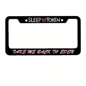 Sleep Token License Plate Frame, Car Accessory, Alternative Music Auto Decor, Dark Aesthetic Plate Holder, Gift for Fans – FASTSHIPPING