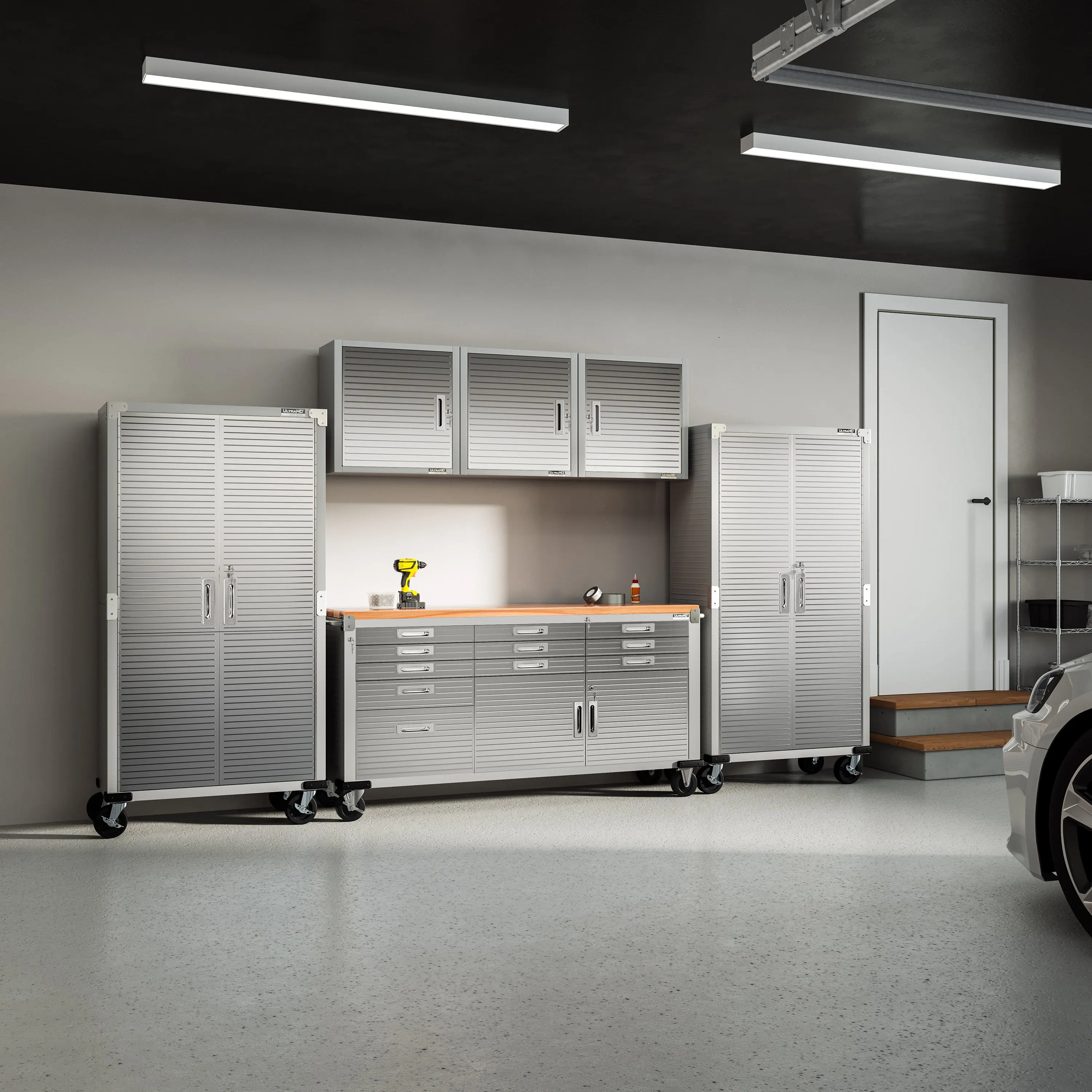 UltraHD® 6-Piece Storage Cabinet System with Rolling Workbench