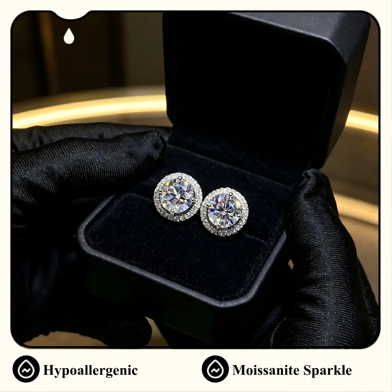 【2026 Must-Have Trend Alert】Unisex S925 Sterling Silver Soft-Needle Stud Earrings, 0.3ct / 0.5ct / 1ct / 2ct Moissanite & Cubic Zirconia Simulated Diamond Studs, 2026 New Arrival Fine Jewelry with Authenticity Certificate