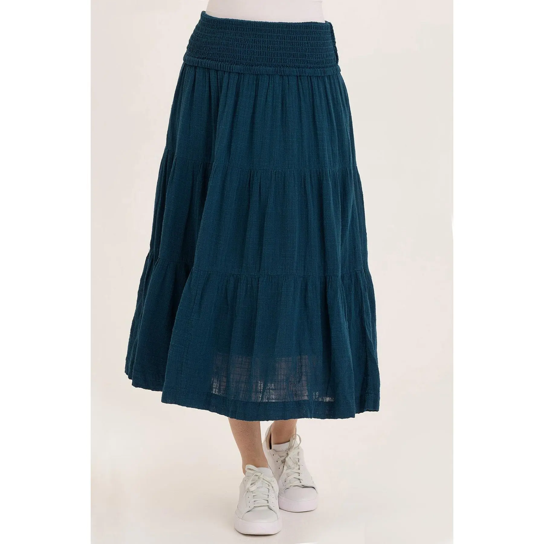 Paigene Gauze Tiered Skirt