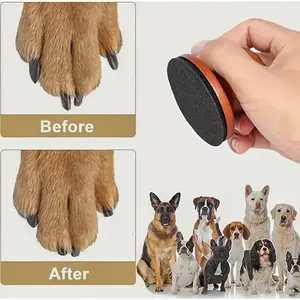 Stress-Free Dog Nail File - Durable PP Material, Scratch Square Design for Small Pets Grooming