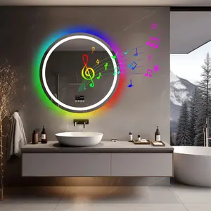LumiBased LED Round Mirror LED Light with bluetooth