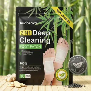 Herbal Detox Foot Patches - A daily  choice,containing natural ingredients, organic ginger andbamboo vinegar formula, to unblock meridians, promotephysical and mental well-being, and embark on a full-body care journey.