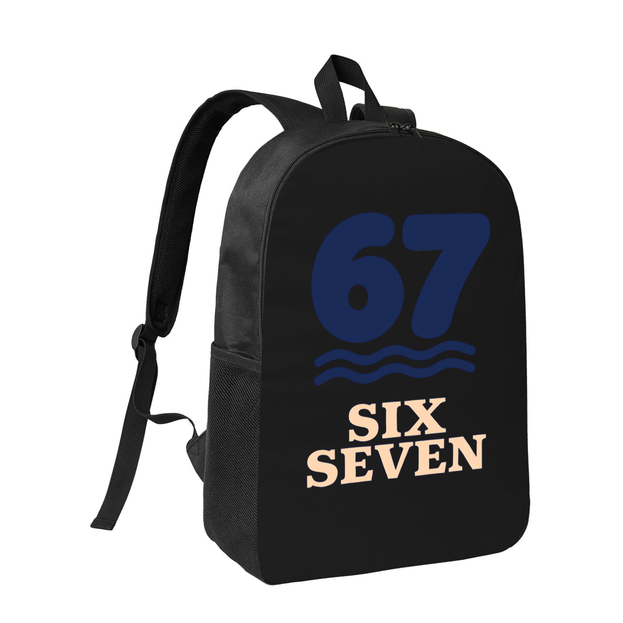 The ‘67’ student backpack is perfect for travel and everyday use – a lightweight backpack with adjustable shoulder straps and zippers, offering ample capacity for students and teenagers.