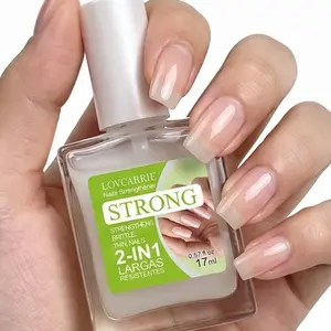Lovcarrie 2-in-1 Strengthening Nail Polish: Repairs damaged nail beds, prevents breakage and peeling, dries quickly and lasts, with a formula designed to strengthen nailsa