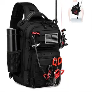 Multi-functional fishing chest bag with numerous small pockets, meeting various storage needs for small items, easy and convenient to use.,summervibes