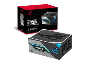 ASUS ROG Thor 1000W Platinum III PSU (80 PLUS Platinum Certified, ATX 3.1, GaN MOSFET, GPU-First Intelligent Voltage Stabilizer, Magnetic OLED Display, Turbo Mode, 10-Year Warranty)