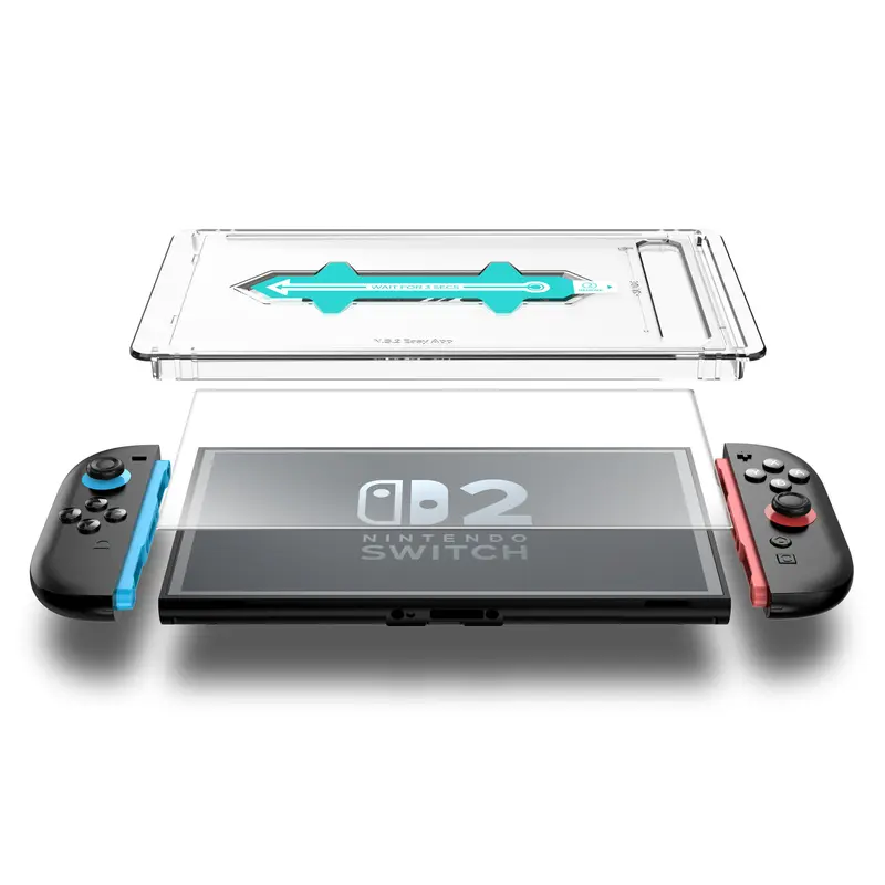 Screen Protector for Nintendo Switch 2 (2025) ,2 Pack 9H Tempered Glass Protective Film For NS 2 Console,With Easy Installation Tool,Anti-Fingerprint and Anti-Scratch Cover Game