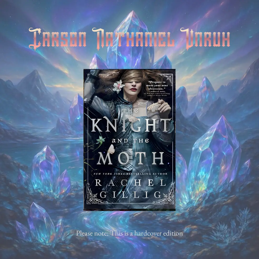 The Knight and the Moth by Rachel Gillig | Custom Hardcover with Metal Corner Protectors | Dark Romantasy BookTok Edition