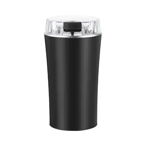 Electric Coffee Bean Grinder, Food Processor, Food Mixer, 300W Powerful Spice Grinder Electric, Grain Mills, Espresso Grinder Herb For Spices, Nuts With Brush, One Touch Push-Button, With 8-Heads Stainless Steel Blade, 12 Cups/2.8oz US Plug, Coffee Tools