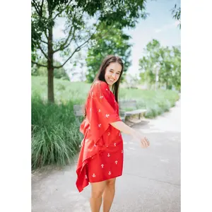 Endless Fit™ Nautical Red Short Caftan