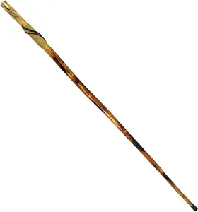 Survivor ries 55" Hand Carved  Hiking Stick, Weatherproof, Rope Wrapped, Metal Tip - WS626-55RW