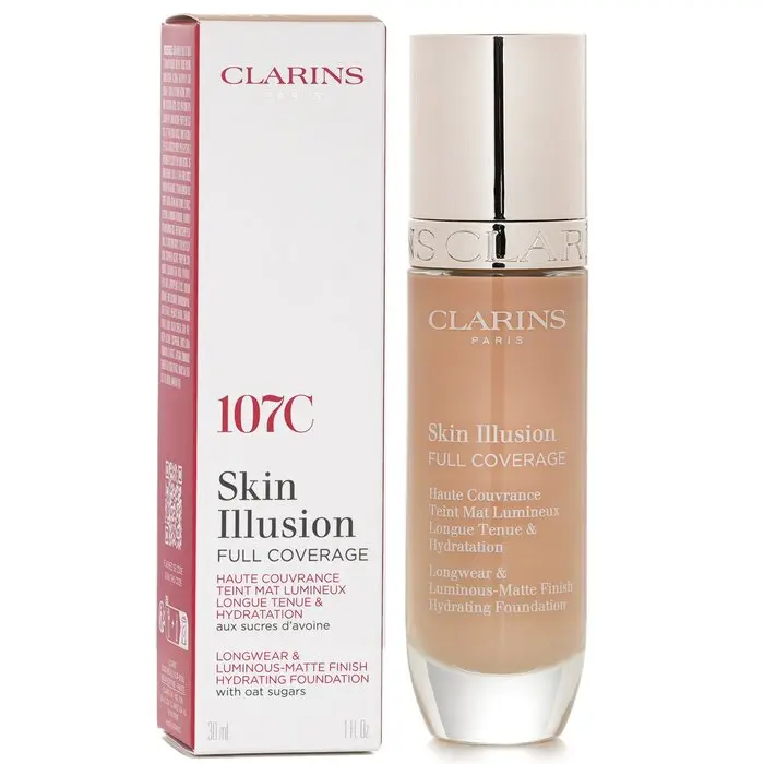 Clarins Skin Illusion Full Coverage Foundation - # 107C 30ml/1oz