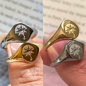 Strong Enough Dainty Ring *WITH & WITHOUT TEXT, PLEASE READ*