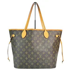 Pre-owned Louis Vuitton Leather Tote Bags MM Neverfull Monogram Canvas Tote Bag