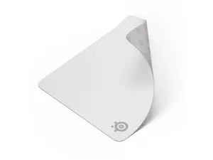 SteelSeries QcK Cloth Gaming Mouse Pad - Exclusive Micro-Woven Surface, Optimized for Gaming Sensors, Maximum Control - Size L - White